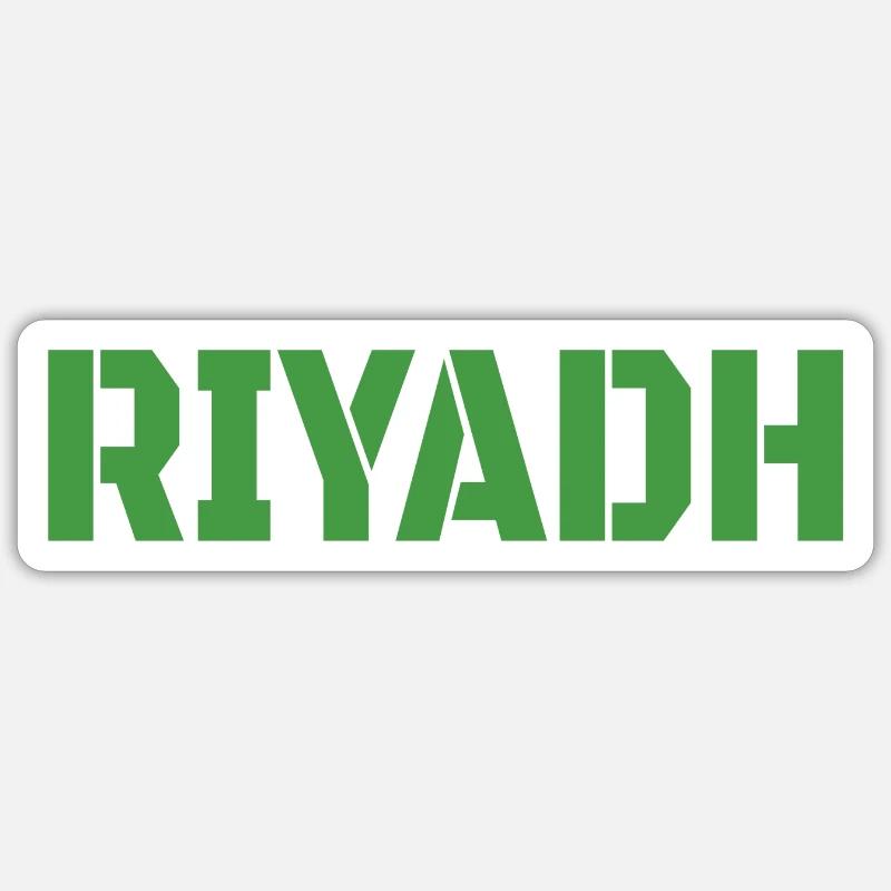Riyadh - Sticker Größe S (10 x 10 cm) - Mattweiß