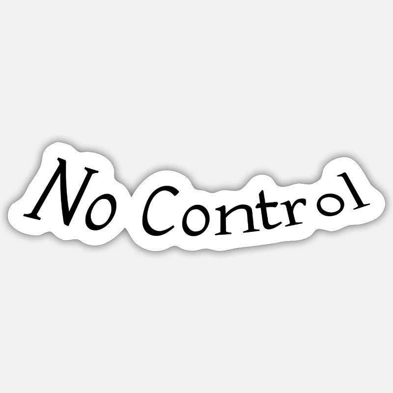 No control - Sticker size S (10 x 10 cm) - white matte