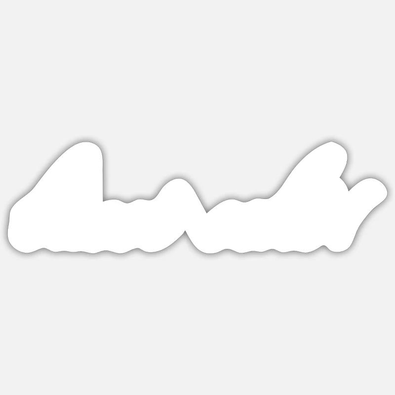 basst scho - Sticker Größe S (10 x 10 cm) - Mattweiß
