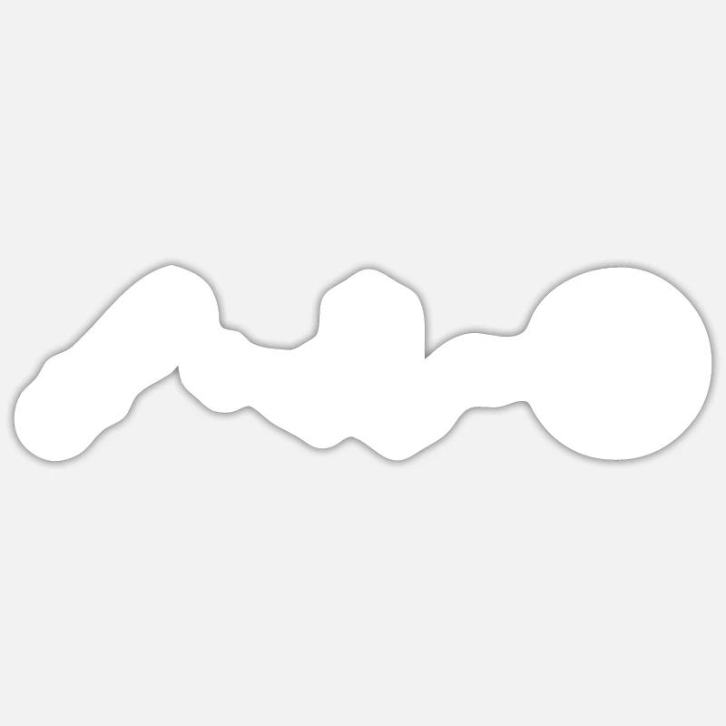 Snowboarder "Snowboarder-Love" Freestyleboard - Sticker size S (10 x 10 cm) - white matte