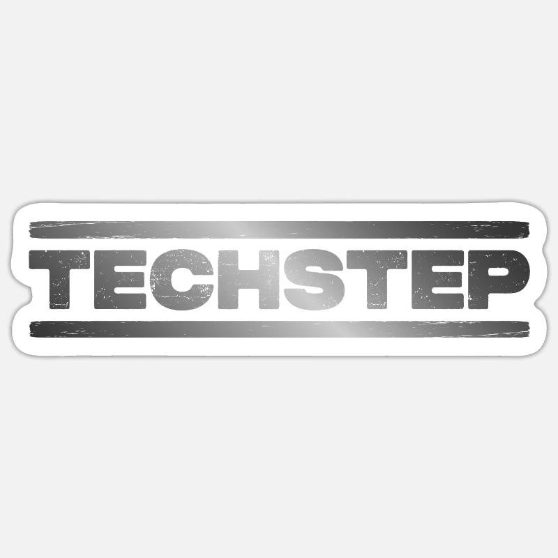 Techstep DNB Drum n Bass Junglist Sticker Größe S (10 x 10 cm)