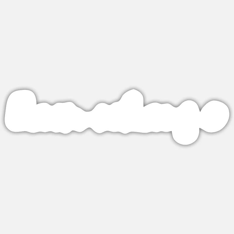 Eam schaug o - Sticker Größe S (10 x 10 cm) - Mattweiß
