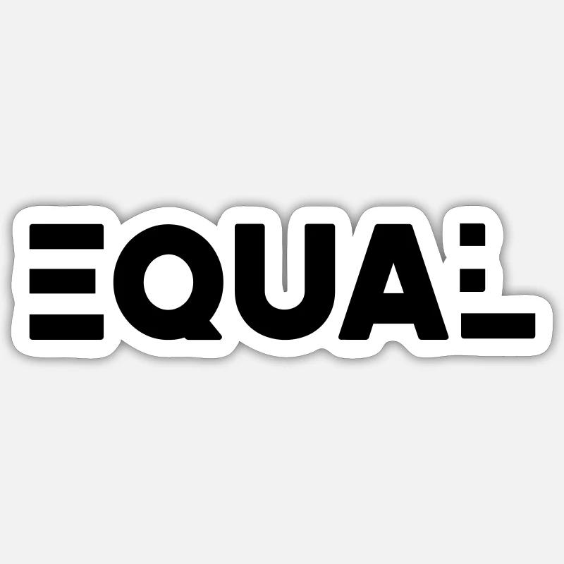 Equal now Sticker Größe S (10 x 10 cm)