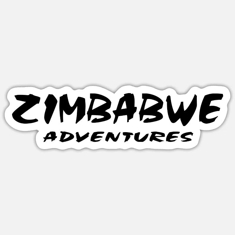 Zimbabwe - Sticker size S (10 x 10 cm) - white matte