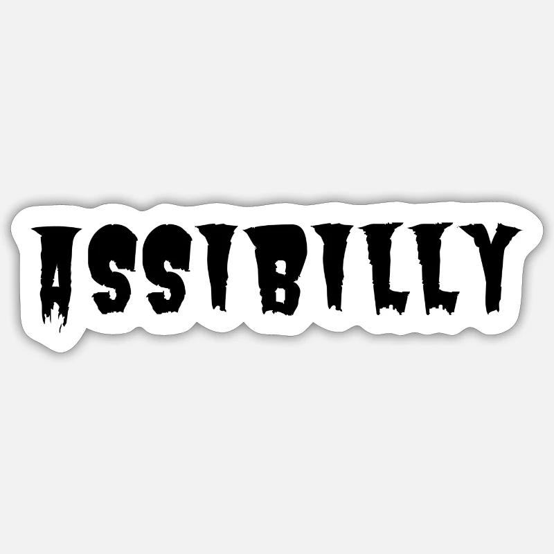 Assibilly - Sticker Größe S (10 x 10 cm) - Mattweiß