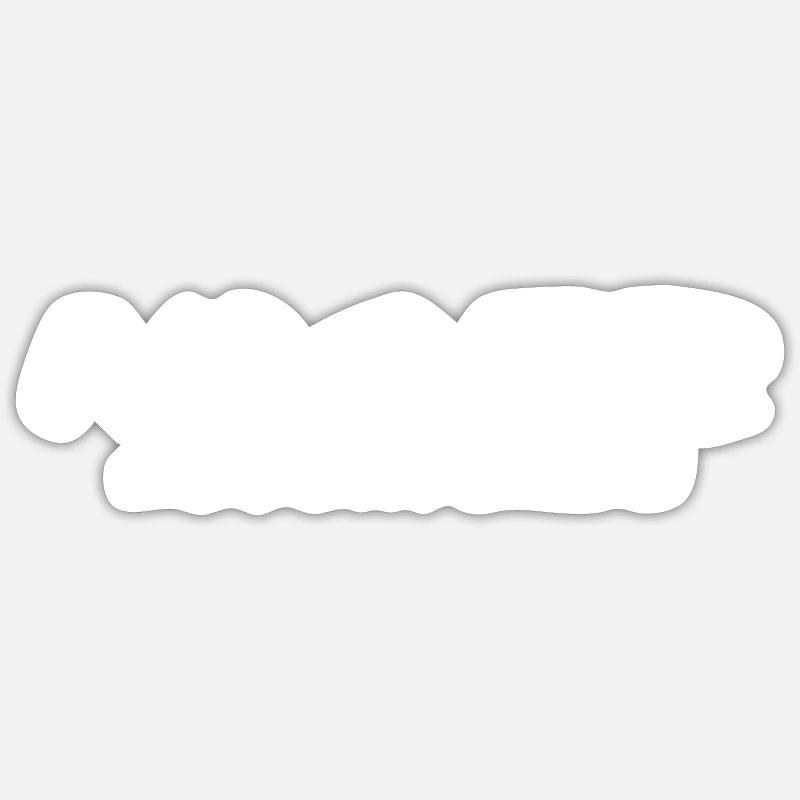 Niger - Sticker taille S (10 x 10 cm) - blanc mat