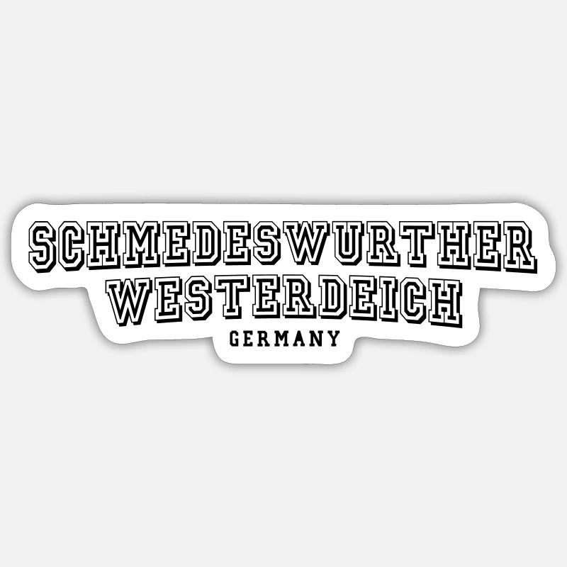 Schmedeswurtherwesterdeich Sticker size S (10 x 10 cm)