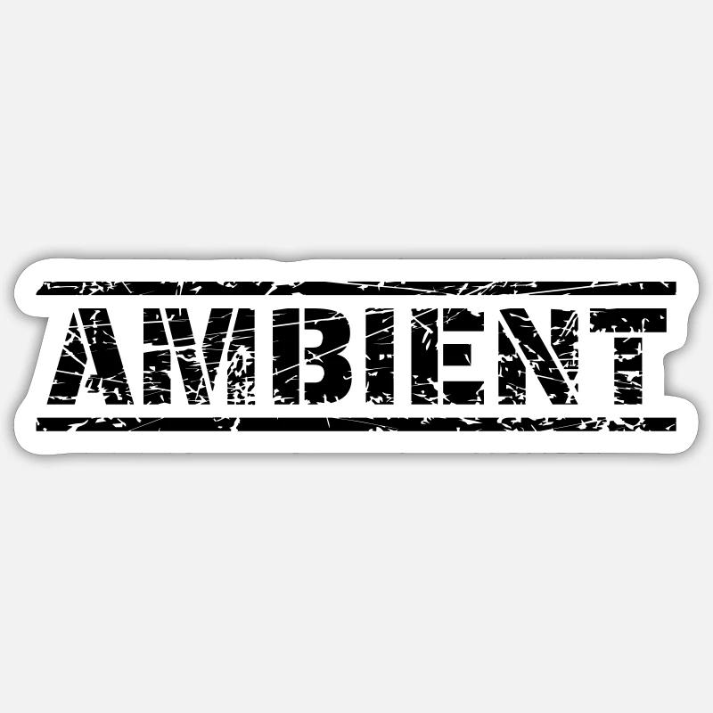 Ambient - Sticker Größe S (10 x 10 cm) - Mattweiß