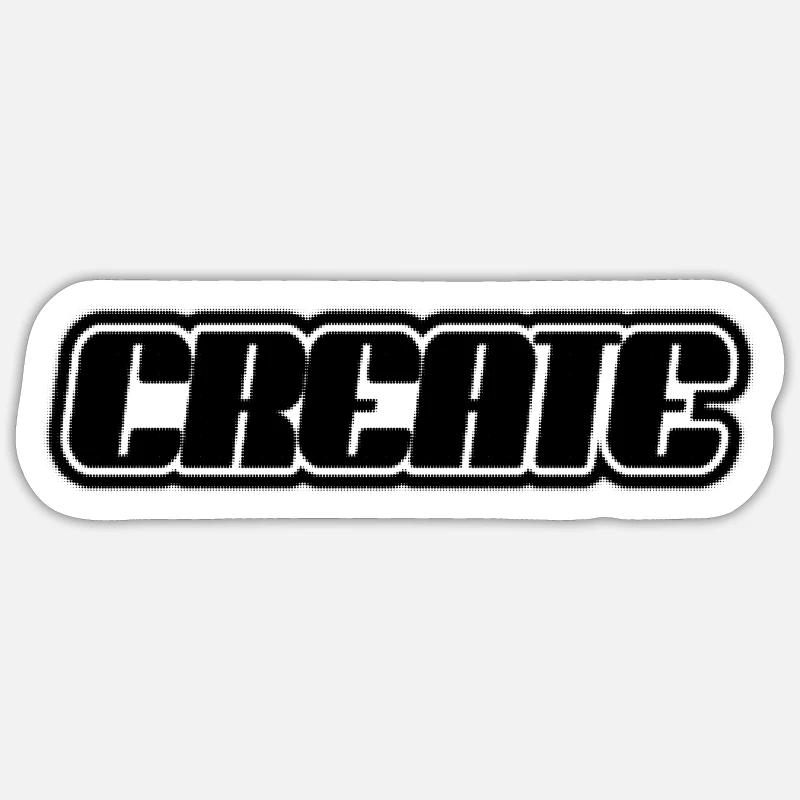 Create Schriftzug - Sticker Größe S (10 x 10 cm) - Mattweiß