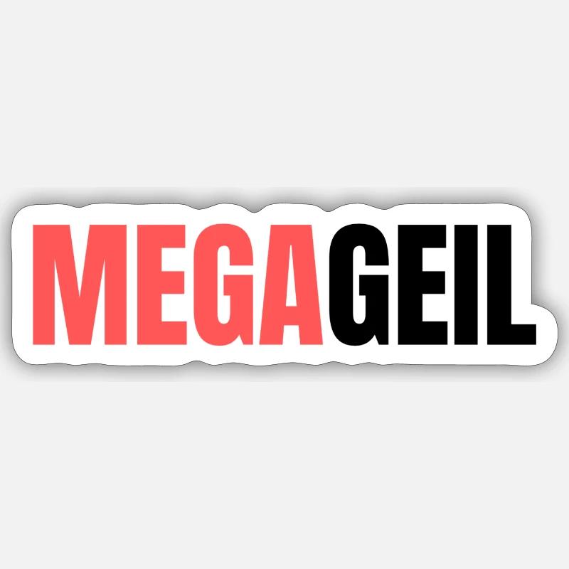 MEGAGEIL Sticker Größe S (10 x 10 cm)