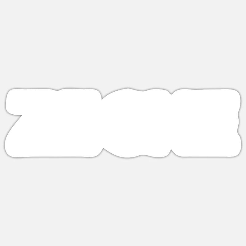 ZECKE - Sticker Größe S (10 x 10 cm) - Mattweiß