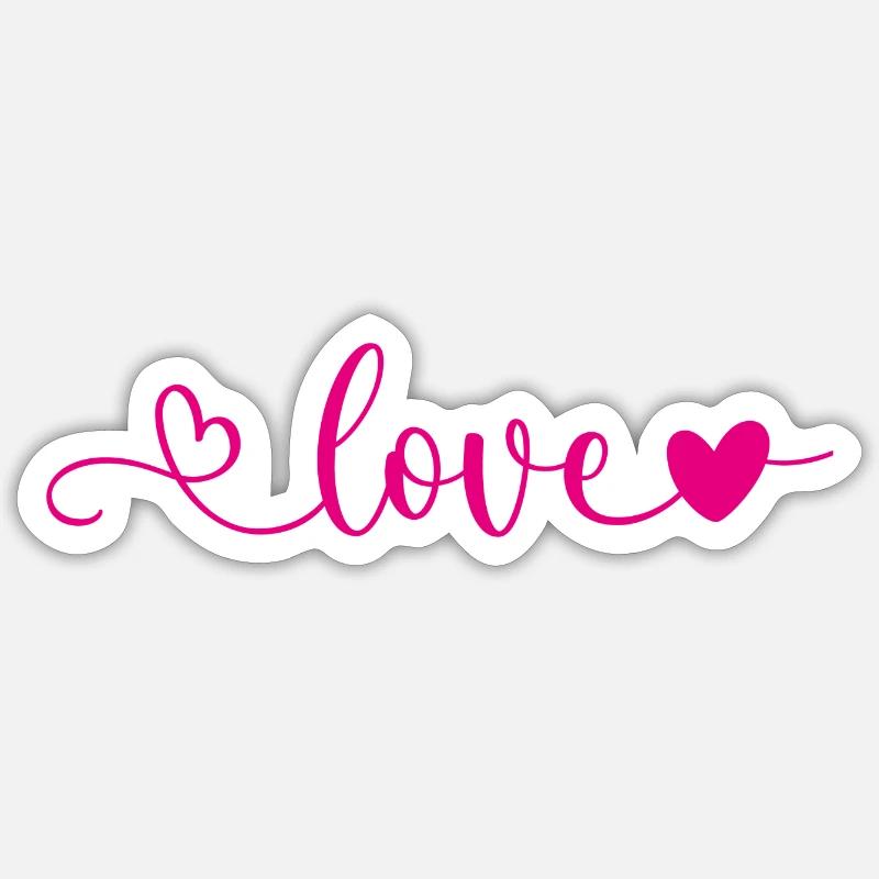 Liebe Sticker Größe S (10 x 10 cm)
