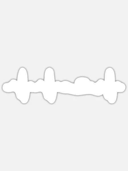 Schwimmer Wassersport - Sticker Größe S (10 x 10 cm) - Mattweiß