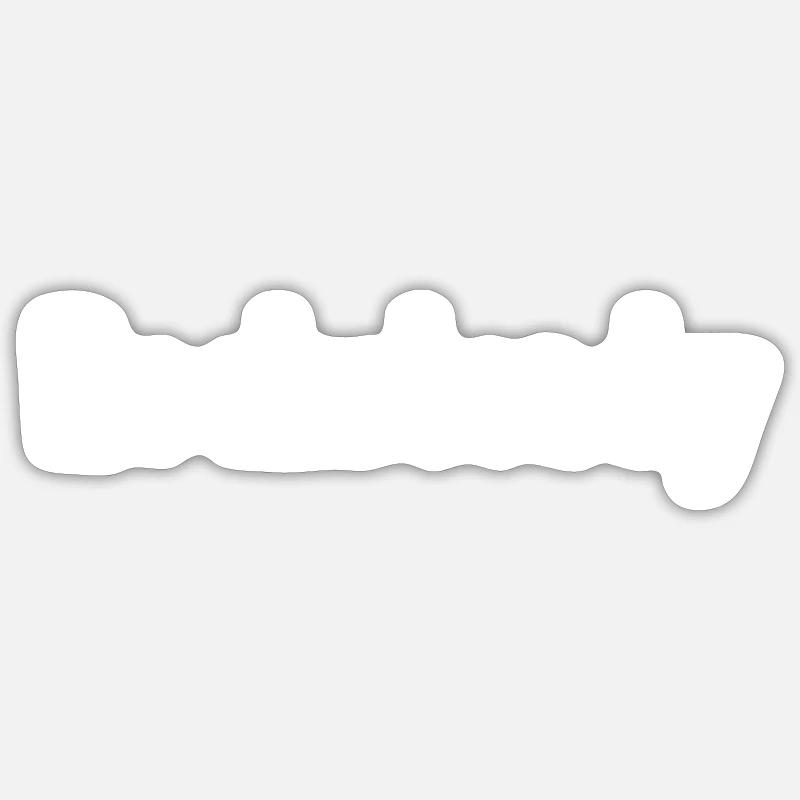 Rocksteady - Sticker size S (10 x 10 cm) - white matte