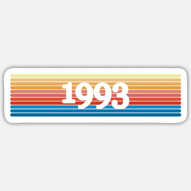 Witzig 1993 - Sticker taille S (10 x 10 cm) - blanc mat