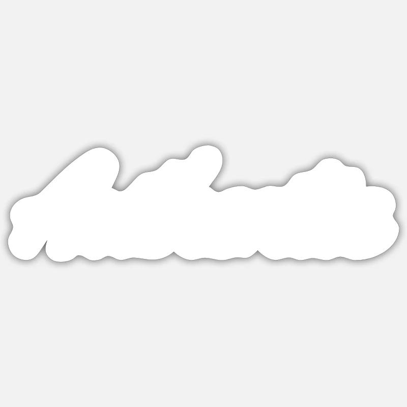 Authentic White - Sticker size S (10 x 10 cm) - white matte