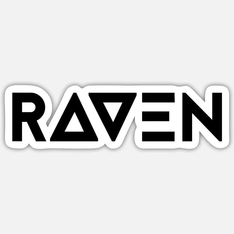 Rave - Sticker taille S (10 x 10 cm) - blanc mat