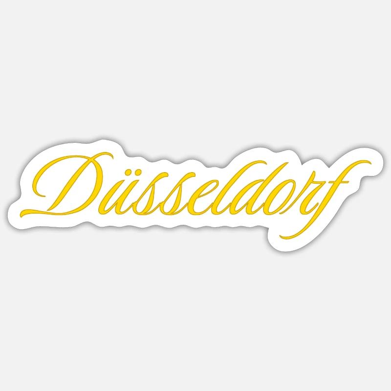 Dusseldorf - Sticker size S (10 x 10 cm) - white matte