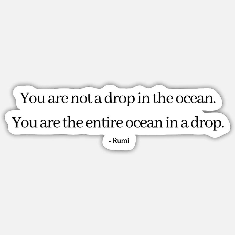Motivational slogan - Sticker size S (10 x 10 cm) - white matte