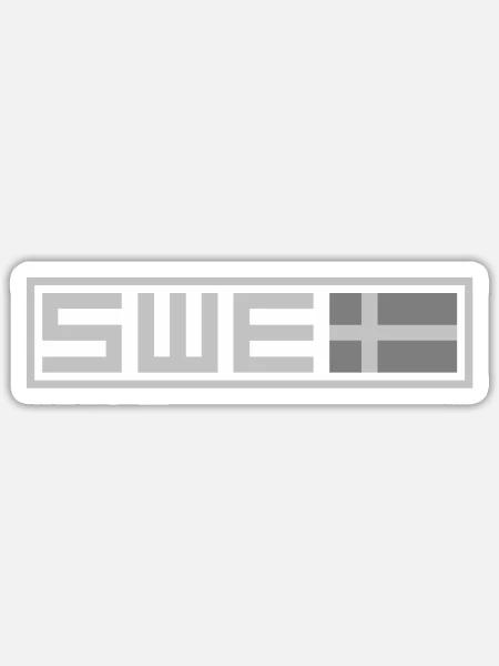 Schwedische Taktik - Sticker Größe S (10 x 10 cm) - Mattweiß