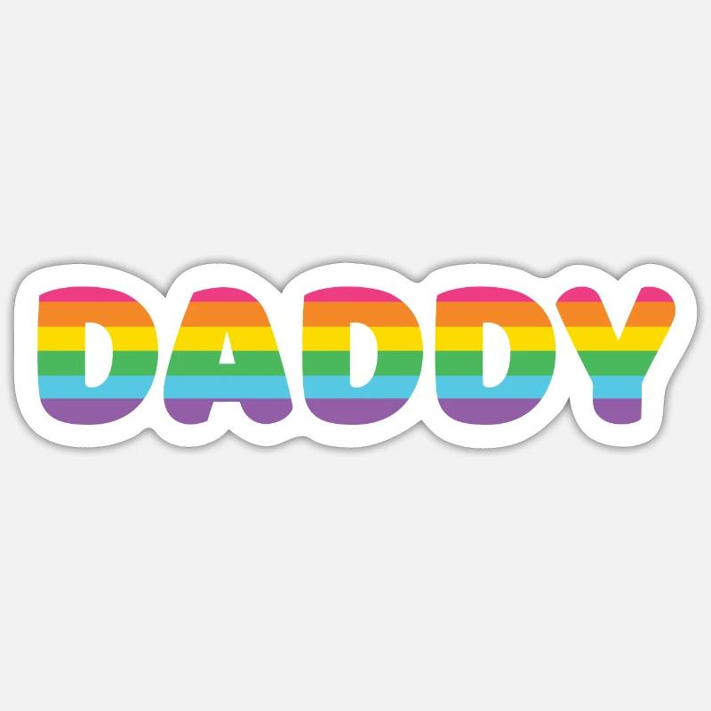 LGBTQ+ Daddy - Sticker size S (10 x 10 cm) - white matte