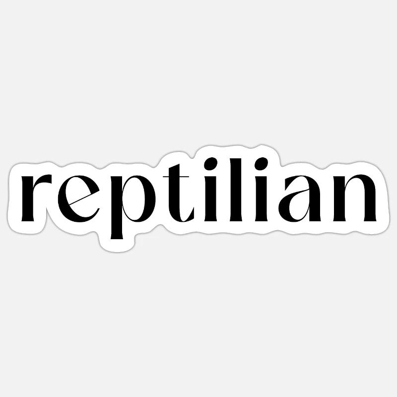 Conception d’un mot - conception typographique reptilienne Sticker taille S (10 x 10 cm)