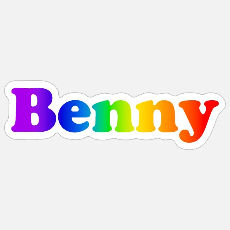 Benny - Sticker size S (10 x 10 cm) - white matte