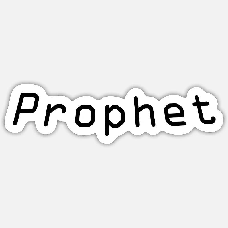 Prophet - Sticker Größe S (10 x 10 cm) - Mattweiß