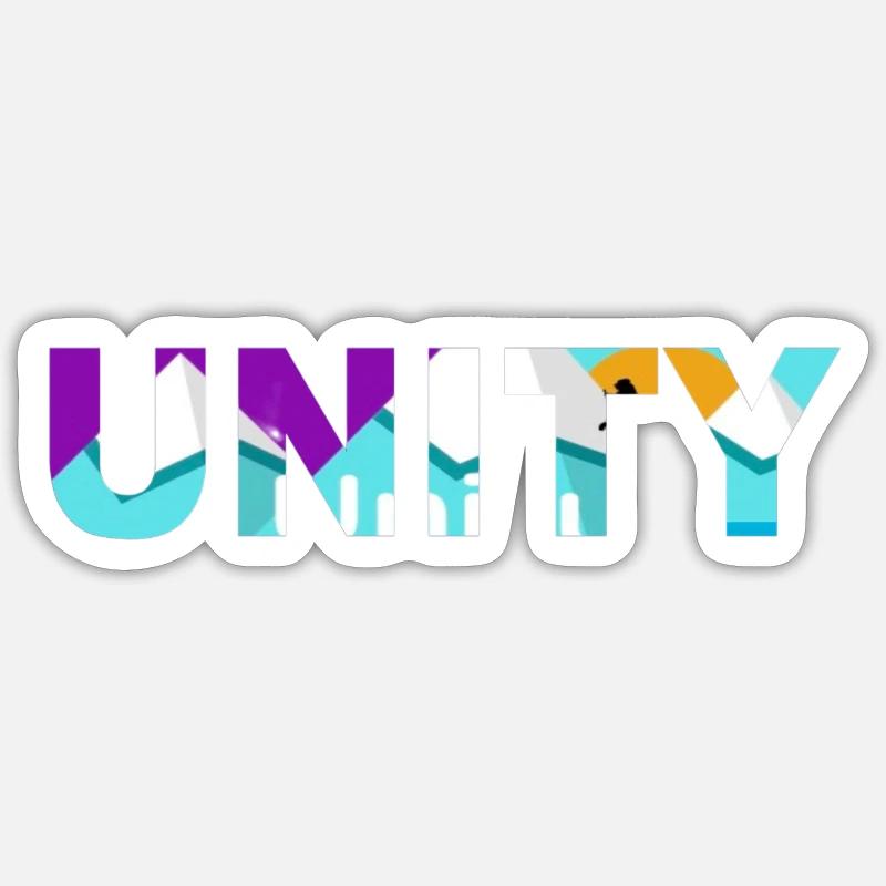 The Unity Community Sticker size S (10 x 10 cm)