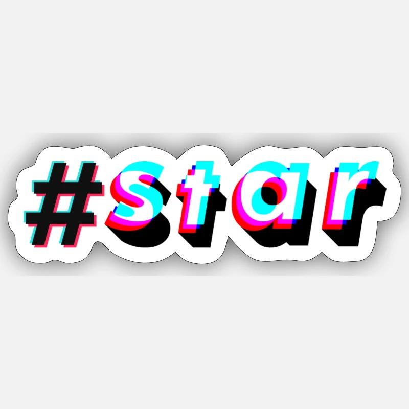 # Étoile - Sticker taille S (10 x 10 cm) - blanc mat