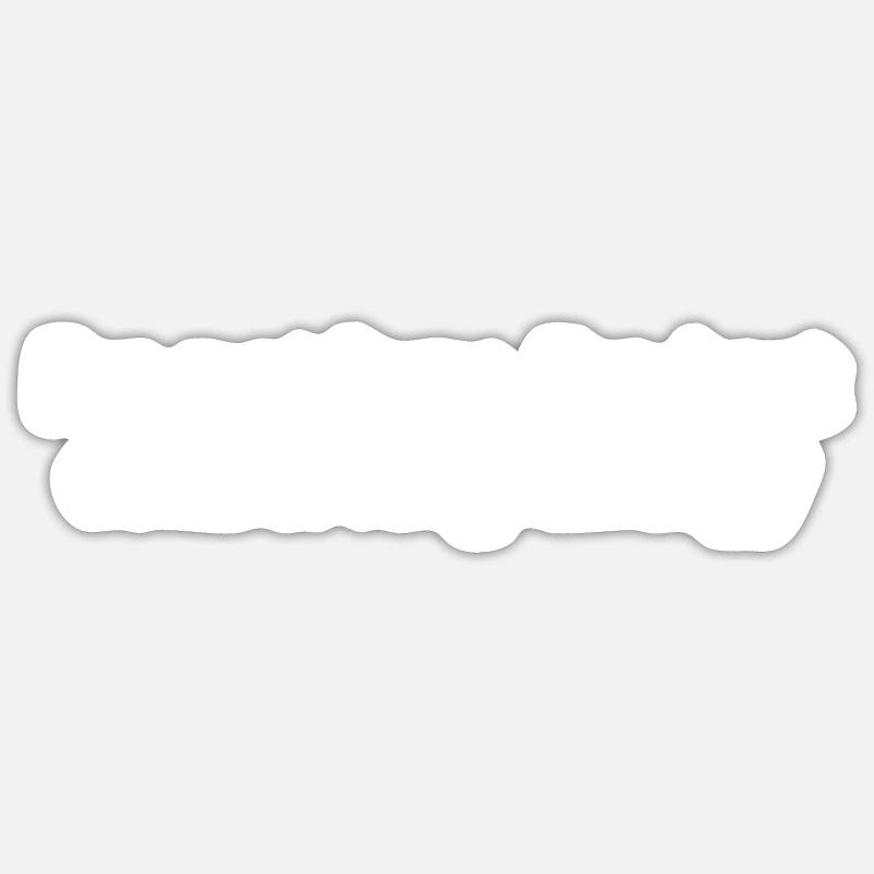 Not lazy, white text Sticker size S (10 x 10 cm)
