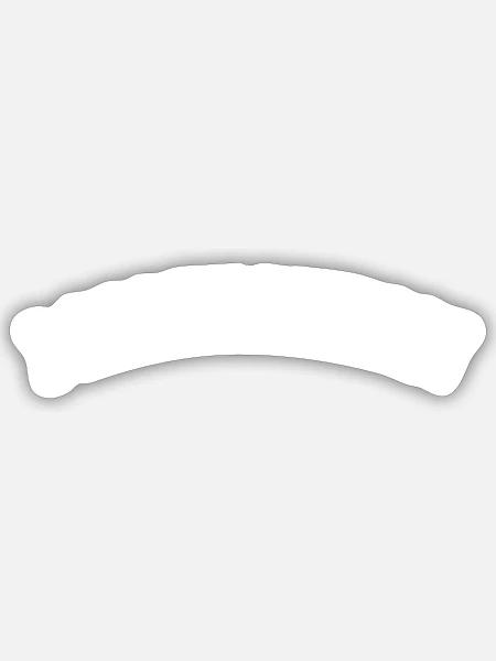 Manhattan outline white - Sticker Größe S (10 x 10 cm) - Mattweiß
