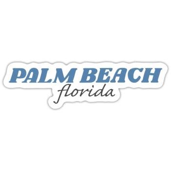 Palm Beach Zubehör - Sticker Größe S (10 x 10 cm) - Mattweiß - Vorne