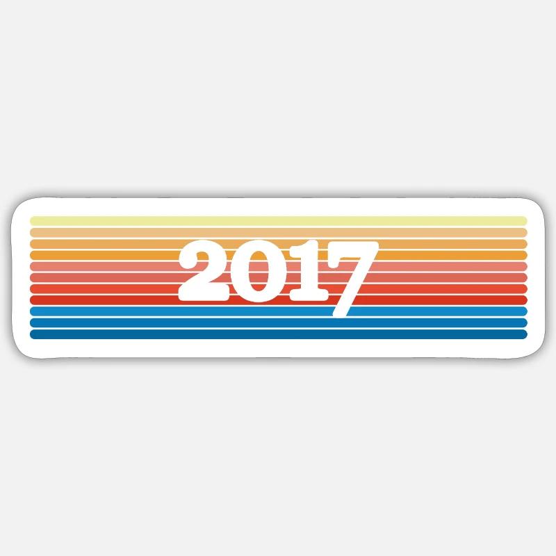 Drôle 2017 - Sticker taille S (10 x 10 cm) - blanc mat