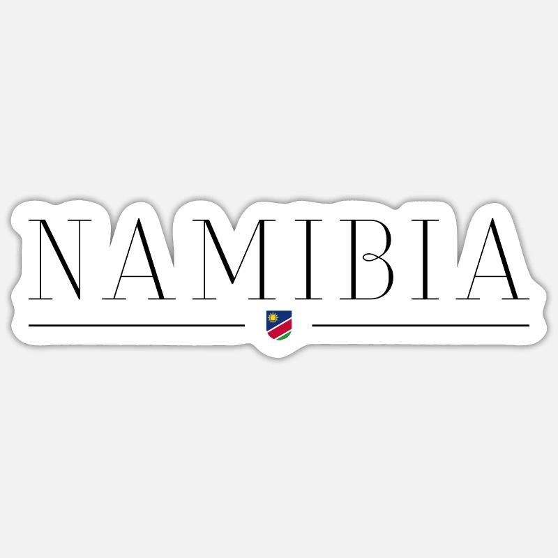 Ich liebe Namibia - Sticker Größe S (10 x 10 cm) - Mattweiß