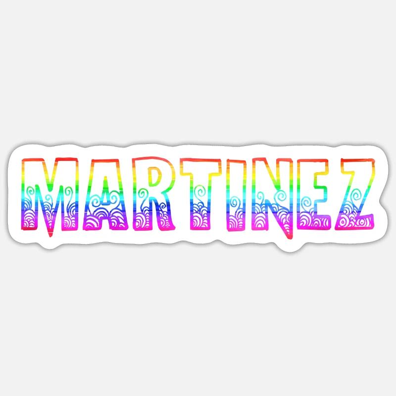 Martinez RS Rainbow - Sticker size S (10 x 10 cm) - white matte
