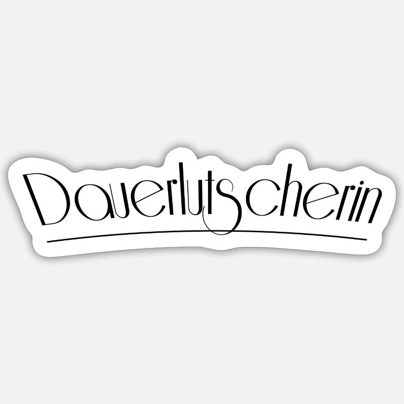 Sucette longue - Sticker taille S (10 x 10 cm) - blanc mat