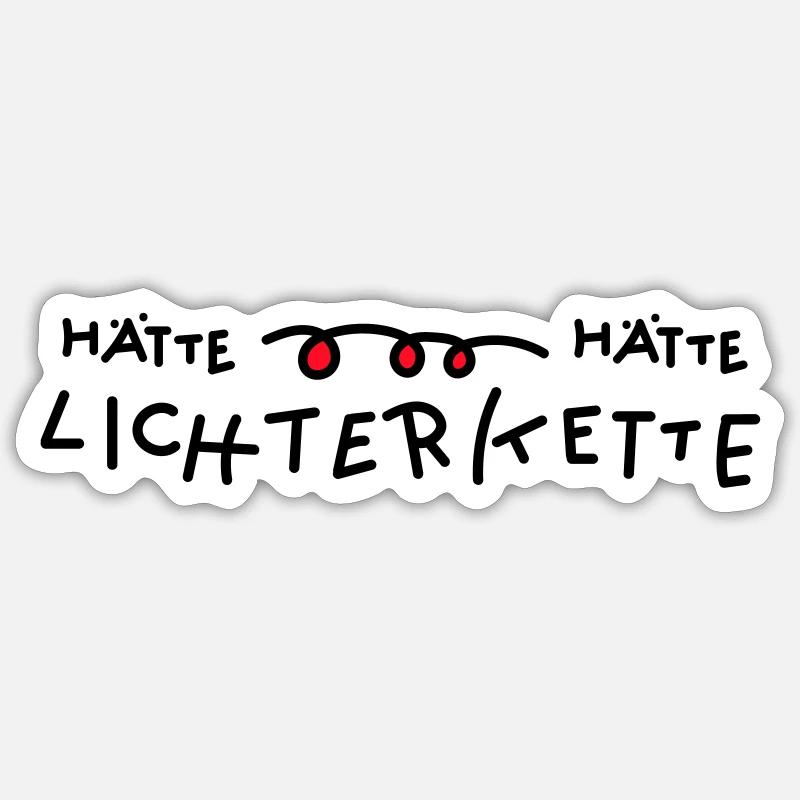 Lichterkette Sprüche Sticker Größe S (10 x 10 cm)