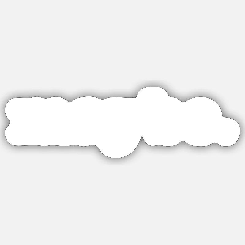 Peut-être - Sticker taille S (10 x 10 cm) - blanc mat