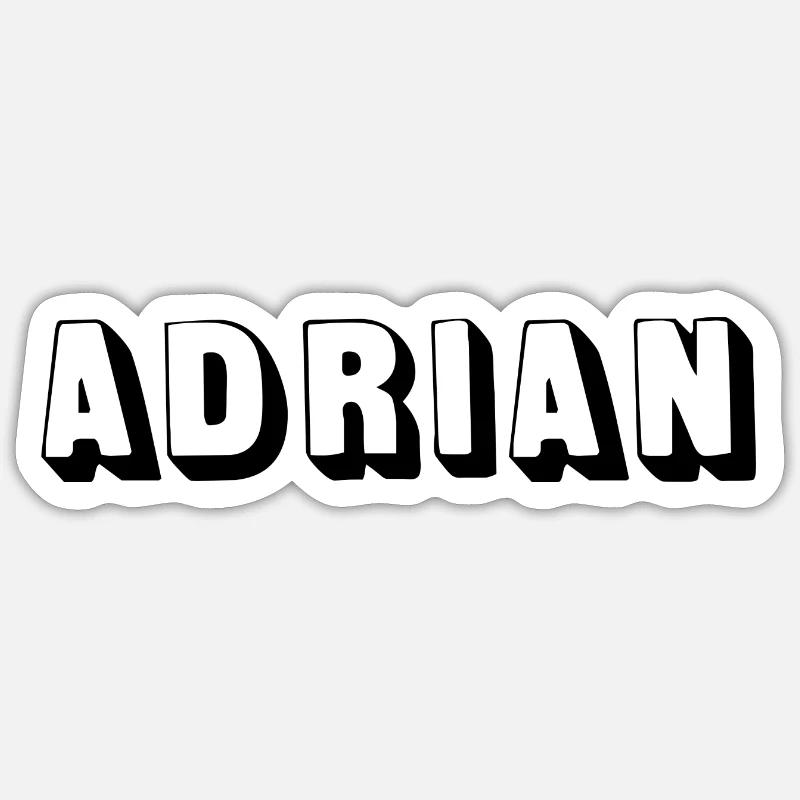 Nom - Adrian Sticker taille S (10 x 10 cm)
