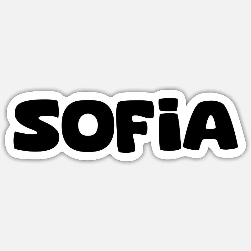 Name - Sofia Sticker size S (10 x 10 cm)