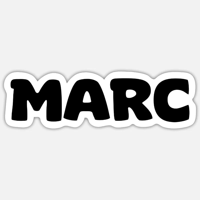 Nom - Marc Sticker taille S (10 x 10 cm)
