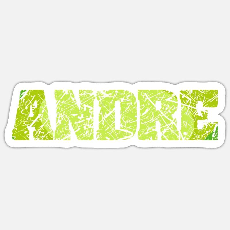 Andre - Sticker size S (10 x 10 cm) - white matte