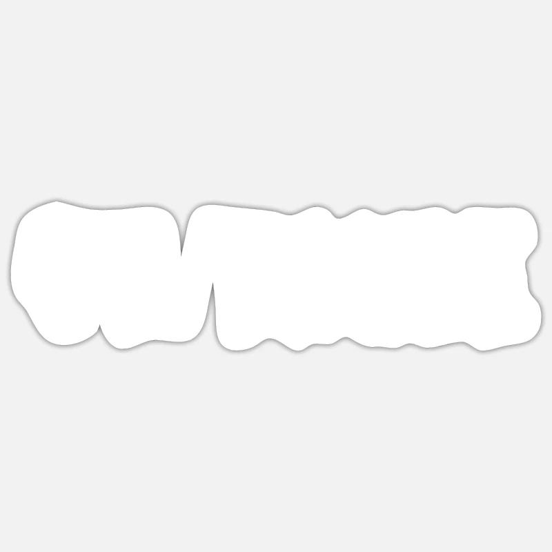 SAINT-PAULI - Sticker taille S (10 x 10 cm) - blanc mat