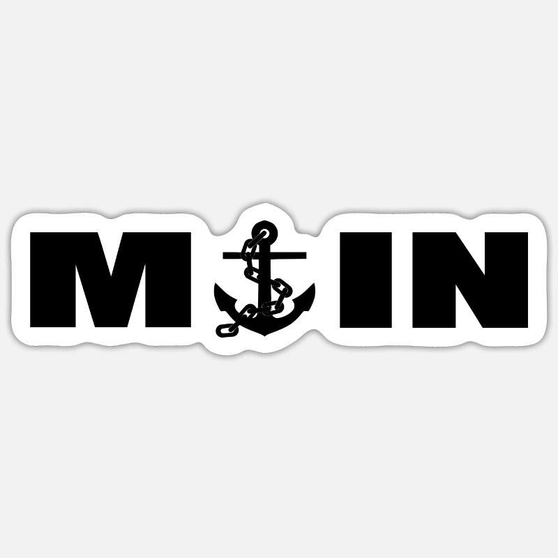 Moin - Sticker Größe S (10 x 10 cm) - Mattweiß