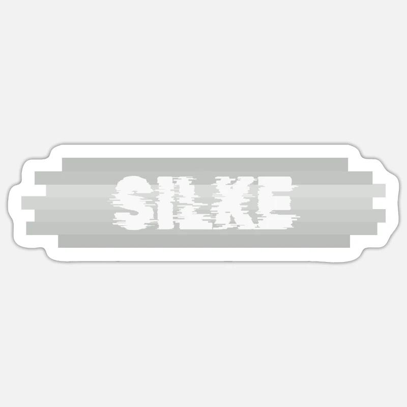 Silke comme nom - Sticker taille S (10 x 10 cm) - blanc mat