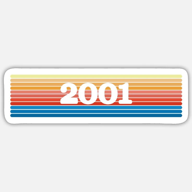 Rainbow 2001 - Sticker size S (10 x 10 cm) - white matte