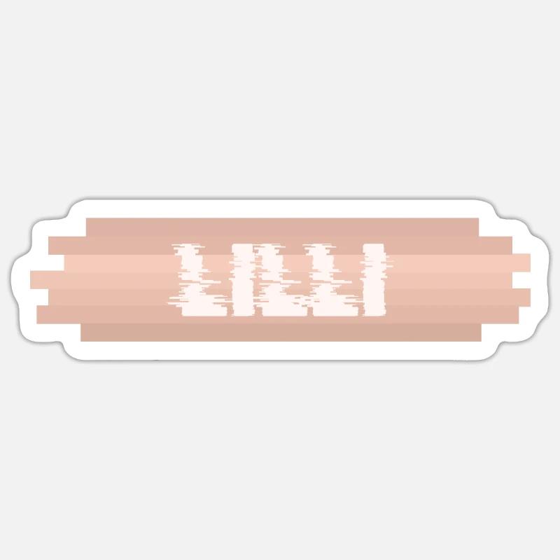 Lilli - Sticker size S (10 x 10 cm) - white matte