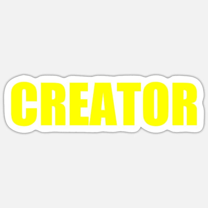 Creator - Sticker Größe S (10 x 10 cm) - Mattweiß