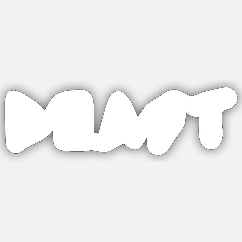 Beast White - Sticker size S (10 x 10 cm) - white matte